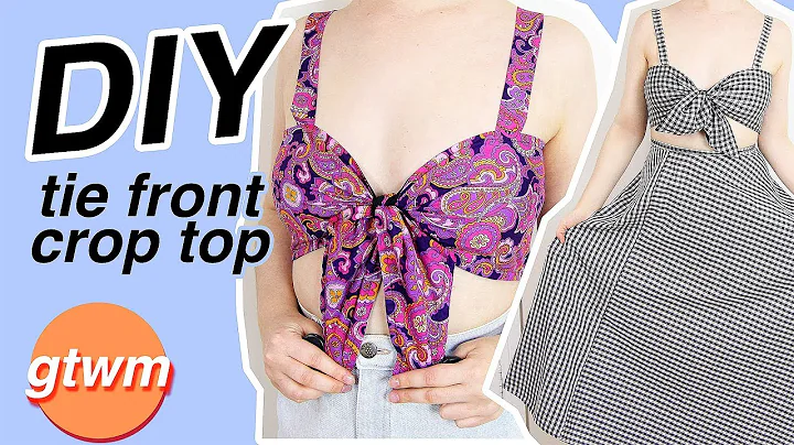 DIY Tie Front Crop Top | DIY Clothes | GTWM #15
