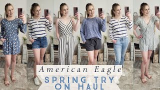 American Eagle Spring Try On Haul | *FAVE* Jogger Jeggings + Tops, Rompers, & Shorts | Lindsey Loves screenshot 2