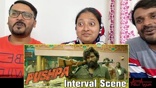 PUSHPA INTERVAL SCENE REACTION!! | Icon Star Allu Arjun | Interval Fight Scene | Sukumar