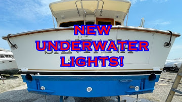 Lumitec Seablaze Mini underwater lights install on the new boat!