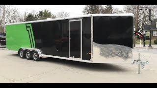 Neo NASX 7.5x33' Aluminum Enclosed Snowmobile Trailer 9990# GVW