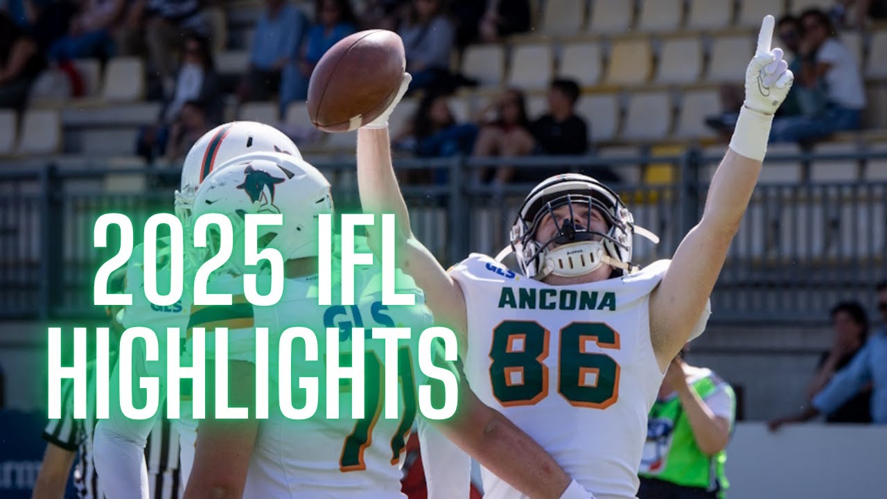 2025 IFL Highlights - Matteo Dazzani WR Ancona Dolphins