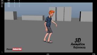Drunk walk cycle animation | drunk animation | maya animation