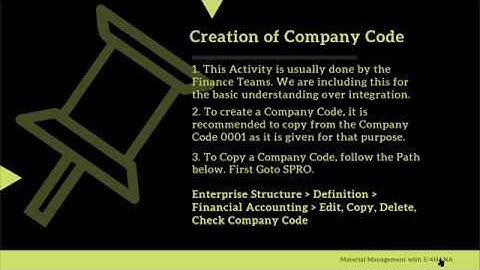How to Define a Company Code in S/4 HANA
