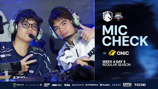 TLPH vs ONIC - MPL PH S17 Week 4 Mic Check