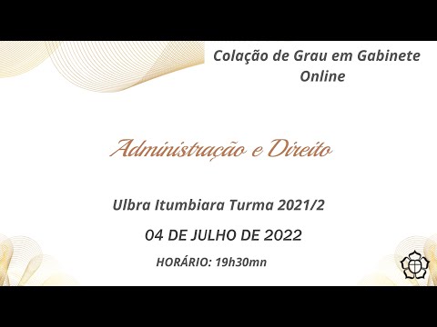 Colação de Grau em Gabinete Online | Ulbra Itumbiara