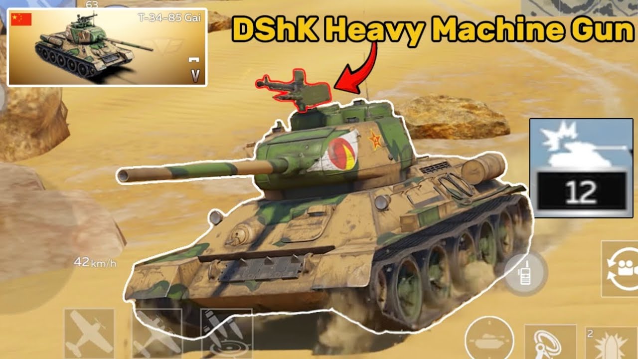 T-34-85 With A Unique Machine Gun - War Thunder Mobile