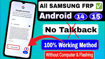 How To Remove FRP Lock✅ All Samsung Phone Latest Security Android 13/14/15 100% Working | No PC Need