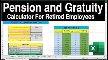 gratuity and pension calculation formula excel spreadsheet