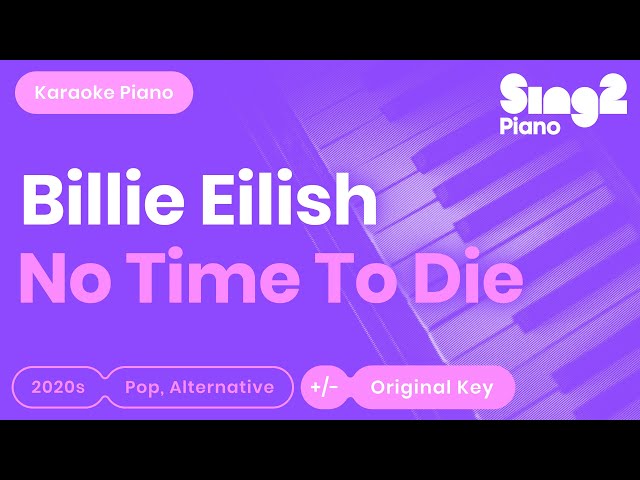 Billie Eilish - No Time To Die (Karaoke Piano) class=