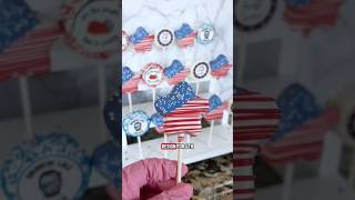 American Flag Star Cake Pop Tutorial