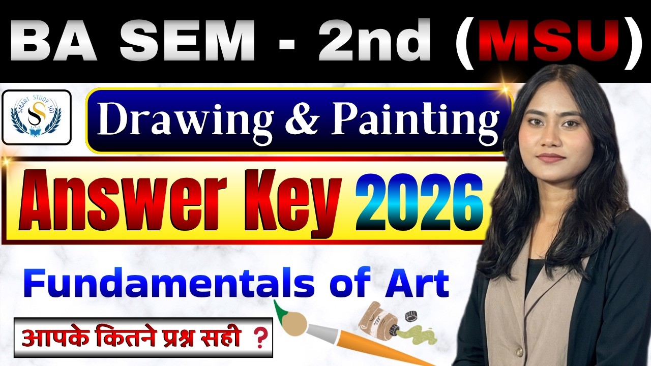 Fundamentals of Art 🎨 Answer Key 2026 | BA 2nd SEM | Drawing & Painting ...