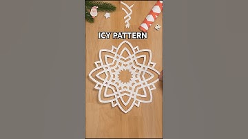 DIY CAPTIVATING ICY PATTERN | EASY PAPER SNOWFLAKE STEP BY STEP INCL ART