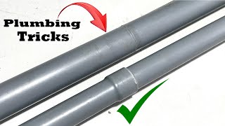 How To Connect Pvc Pipes Of The Same Size ? Did Your Local Plumber Tell You This Tricks!