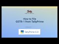 How to File GSTR-1 from TallyPrime | TallyHelp | New Tally Prime