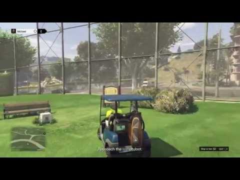 Видео: Grand Theft Auto V (GTA 5) PS4: играем в гольф