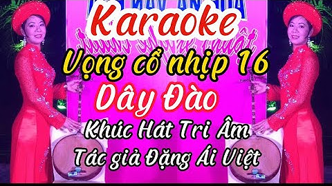 Khúc Hát tri Ân Vọng cổ nhịp 16 Dây Đào Karaoke TG Đặng Ái Việt