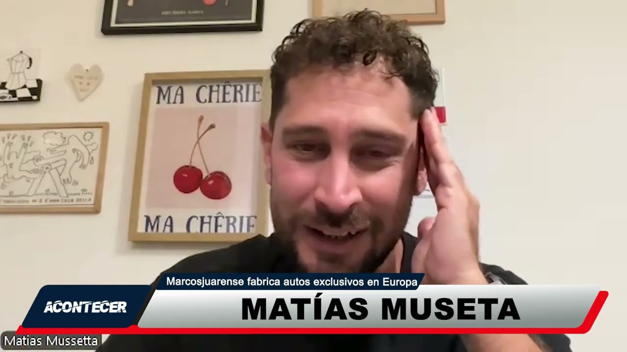 Matías Museta de Marcos Juárez fabrica autos exclusivos en Param (Italia)