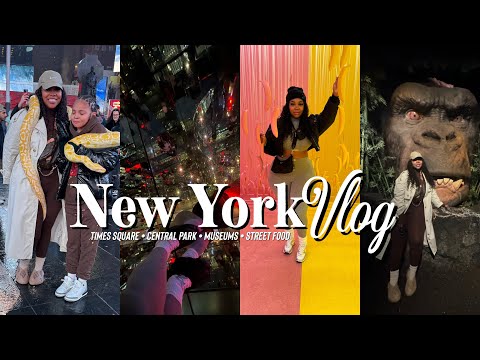 NEW YORK TRAVEL VLOG | TIMES SQUARE • MADAME TUSSANDS • ICE CREAM MUSEUM •CENTRAL PARK | Gina Jyneen