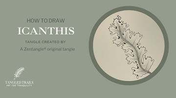 How to Draw Tangle Pattern Icanthis   HD 1080p