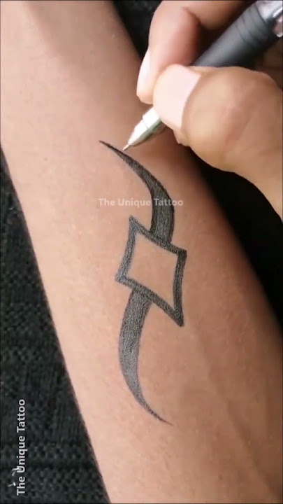 डिजाइनिंग टैटू कैसे बनाये || The Unique Tattoo #tattoodesign #temporarytattoo #tattooideas