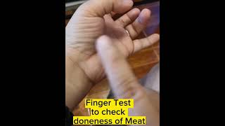 Steak Tips 101 :Finger Test to check DoNeness of Meat
