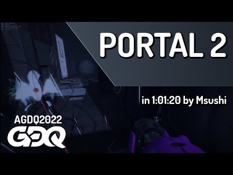 Portal 2 by Msushi in 1:01:20 - AGDQ 2022 Online