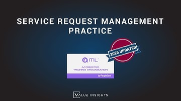 ITIL® 4 Foundation Exam Preparation Training | Service Request Management Practice (eLearning)