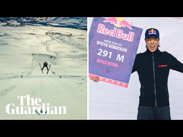 Japanese Olympian Ryoyu Kobayashi smashes ski jump world record class=