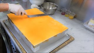 How to make chocolate orange cake with a large mold 480 x 330 size
