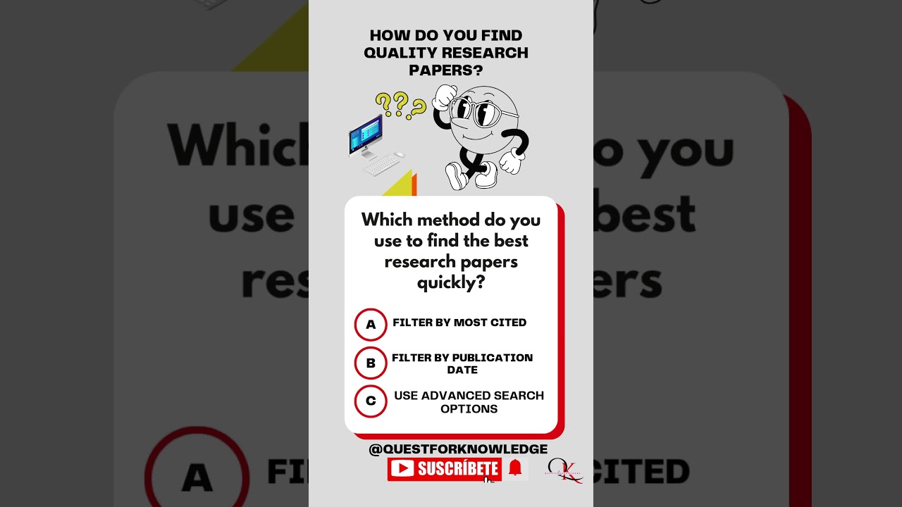 How Do You Find Quality Research Papers? 