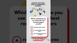 How Do You Find Quality Research Papers? #research, #academia #akademiks #qualityresearch