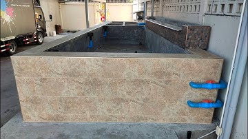 Keng พระราม 3 - ดูหน้างานทำชุดเติมน้ำดีอัตโนมัติ/ จัดระบบกรองใหม่ให้บ่อเลี้ยงปลาทองริวกิ้น 7*1.7 ม.