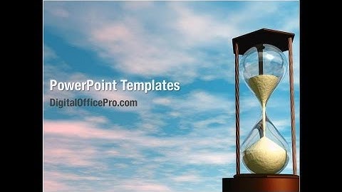 Sandglass PowerPoint Template Backgrounds - DigitalOfficePro #08887