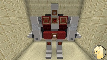 Minecraft - How To Build Transformers G1 Air Raid Robot Mode!