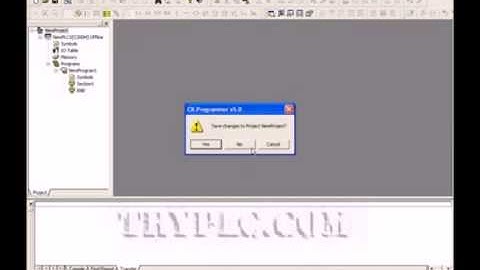PLC Omron C200H Make Password Protect CPU1 avi