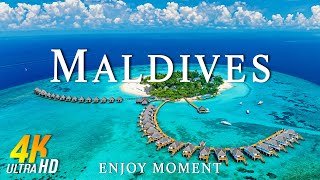 MALDIVES (4K UHD) - Amazing Beautiful Nature Scenery with Relaxing Music - 4K VIDEO ULTRA HD