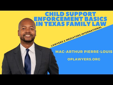 CHILD SUPPORT ENFORCEMENT BASICS IN TEXAS FAMILY LAW