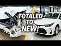 Brand-New Toyota Corolla After Front-End Collision!#audi #toyota #repair #car