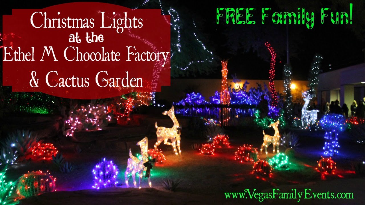 Las Vegas Free Christmas Lights Ethel M Chocolate Factory Youtube