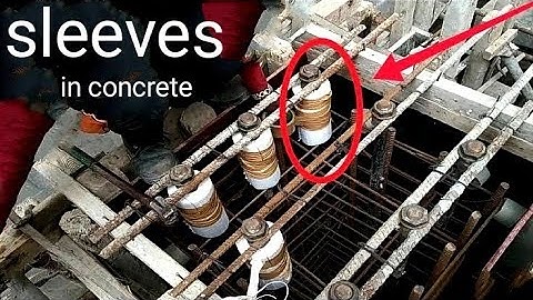 MEP Sleeves, cut out, opening for electric/ plumbing conduits in beams & slabs, RCC elements etc