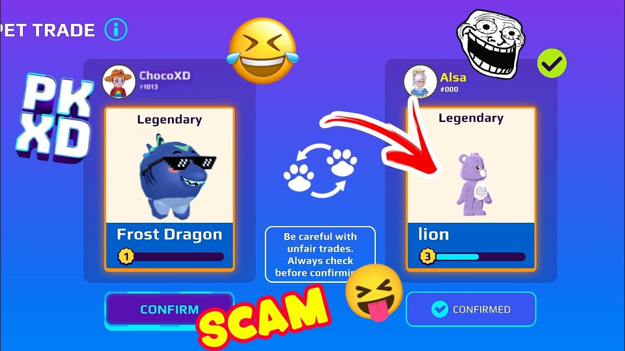 I made her fool 🤣🥰 Pet trade challenge in Pk XD pkxd Pk XD New