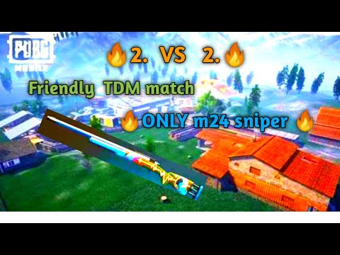 Pubg mobile friendly TDM match 2 vs 2 only m24 bolt action gun sniper 🔥 ...
