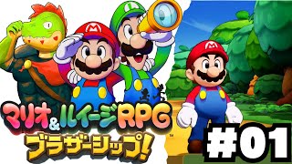 兄弟アクションが癖になる！伝説のRPGの新作やるぞ #01【川鰐グラムのマリオ＆ルイージRPG ブラザーシップ実況】