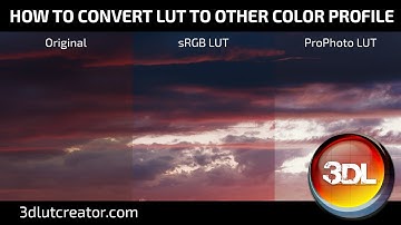 How to convert LUTs to work with photos in different color profiles!