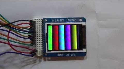 TFT Display KMR-1.8 SPI with ST7735 and SD Card reader and PIC32 Ethernet Starter Kit