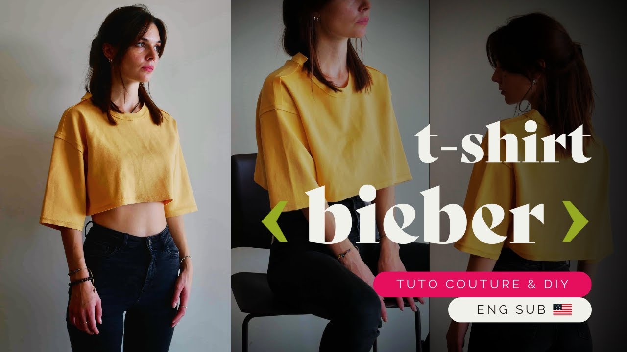 TUTO COMPLET 🪡 Couture STREETWEAR - Le T-shirt Unisexe / Robe Oversize BIEBER 💖