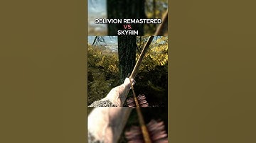 Oblivion Remastered vs Skyrim- Physics and Details Comparison | Gameplay Graphics