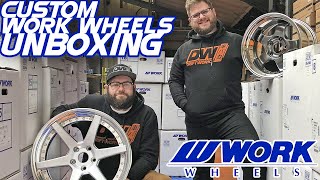 Custom Work Wheels delivery at Driftworks - 1, 2 & 3 piece wheel.