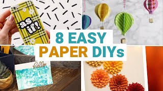 Try These 8 Easy Paper Crafts